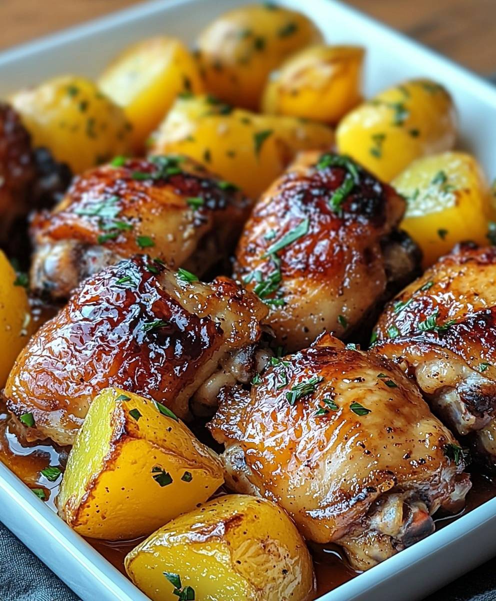 Chicken thighs potatoes
