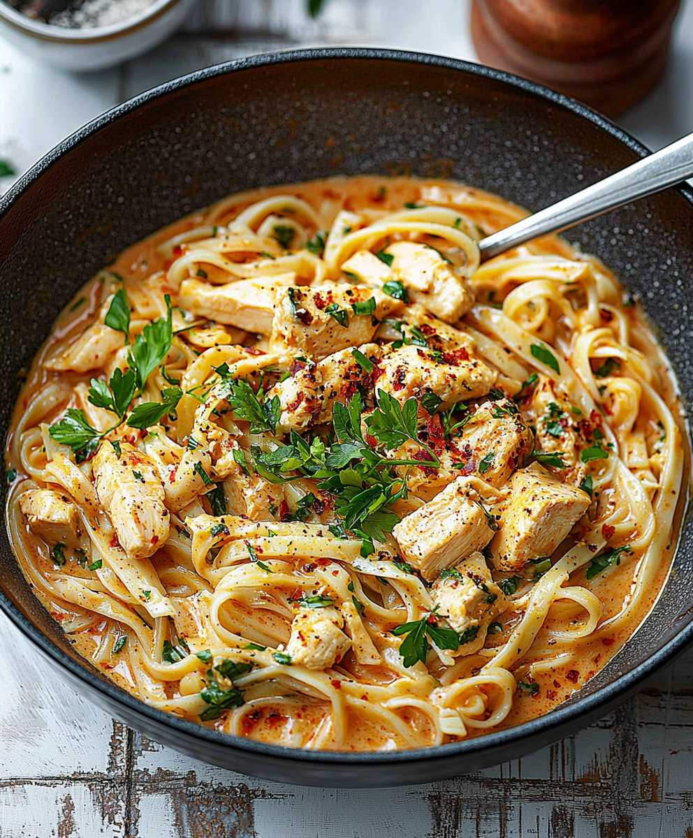 Creamy Thai Chicken Noodles