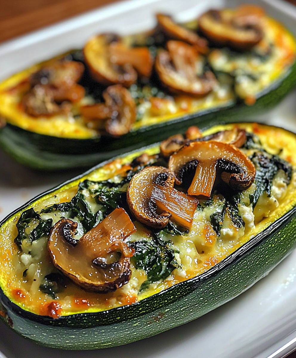 Ricotta Stuffed Zucchini