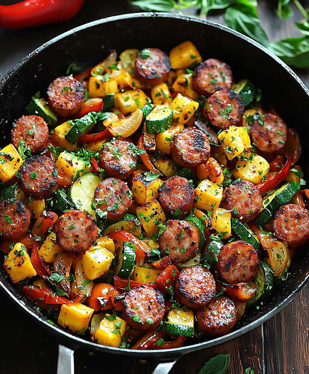 Sausage Veggies Skillet Meal