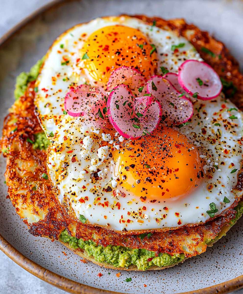Crispy Feta Fried Eggs