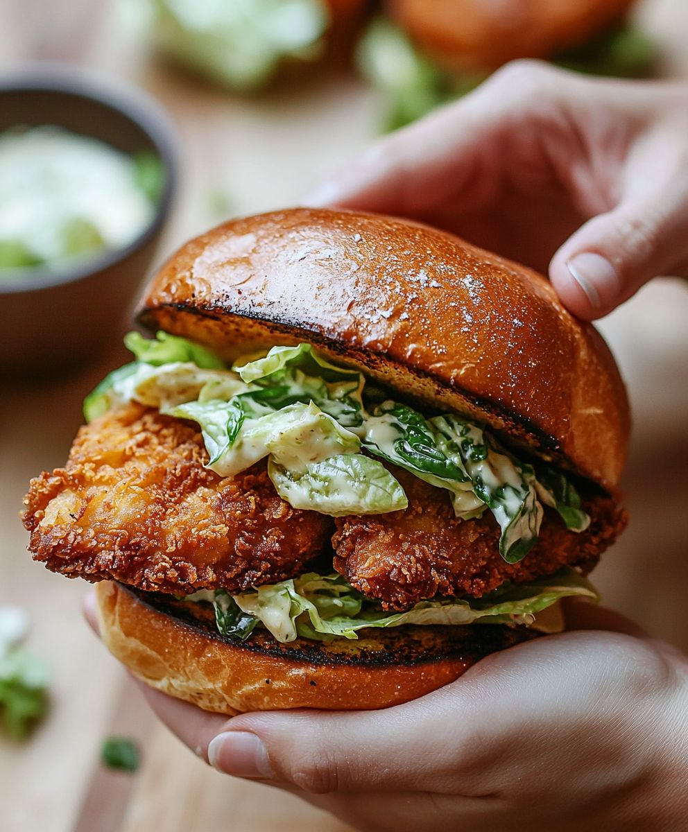 Crispy Chicken Caesar Sandwich