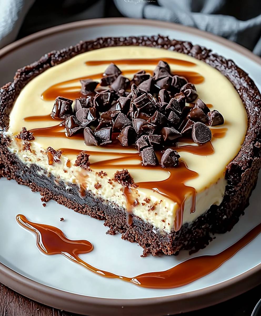 Caramel Brownie Cheesecake Delight