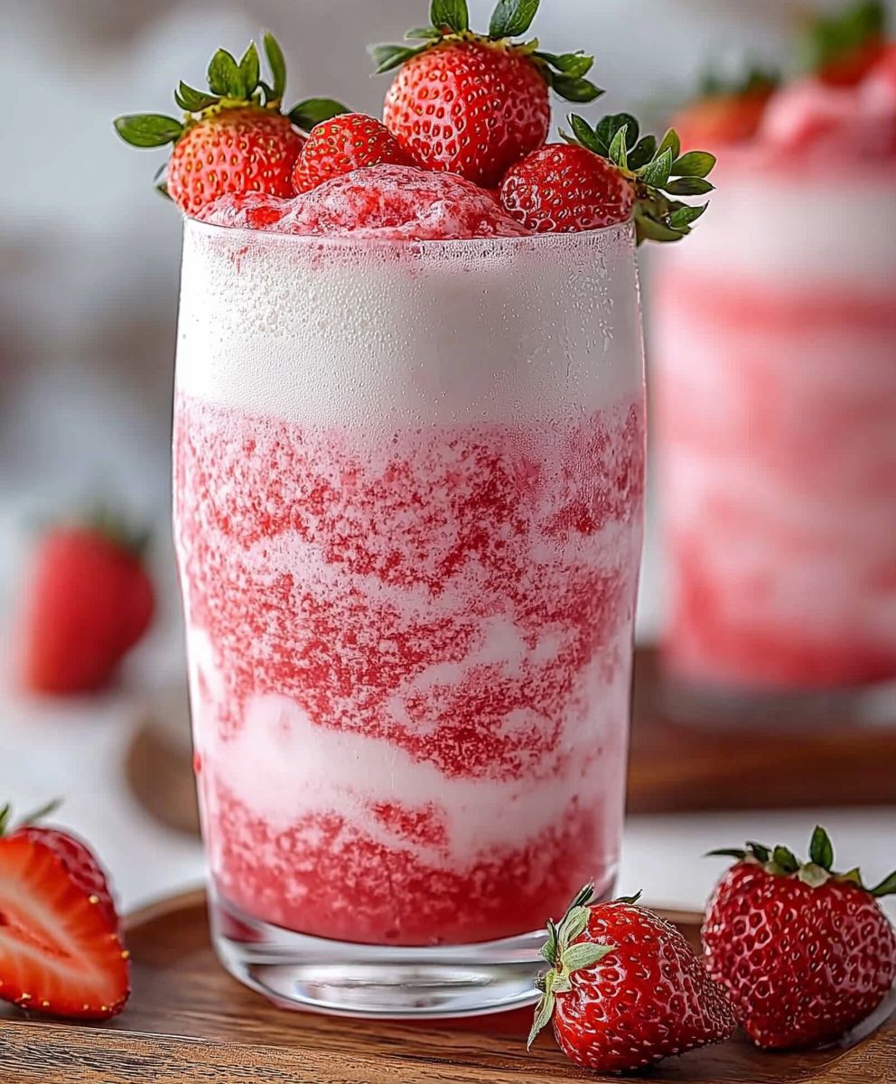 Korean Strawberry Milk Drink