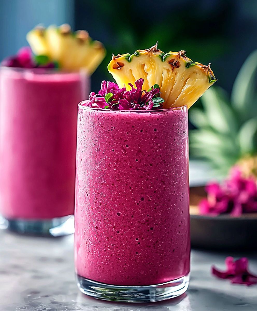 Hibiscus Pineapple Smoothie