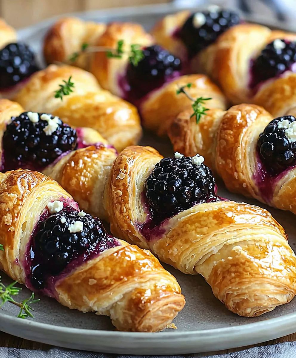 Blackberry Goat Cheese Twists