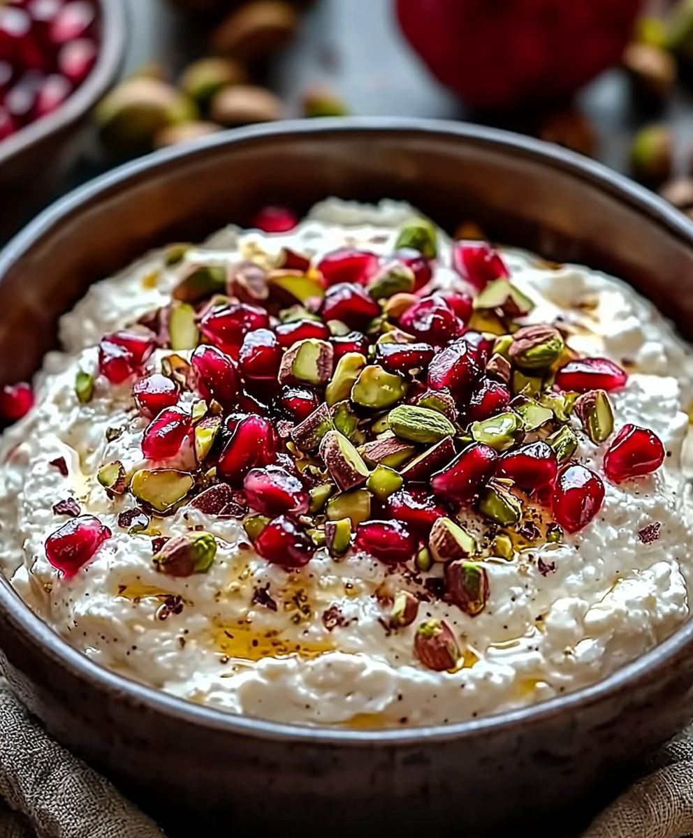 Pomegranate Pistachio Whipped Feta