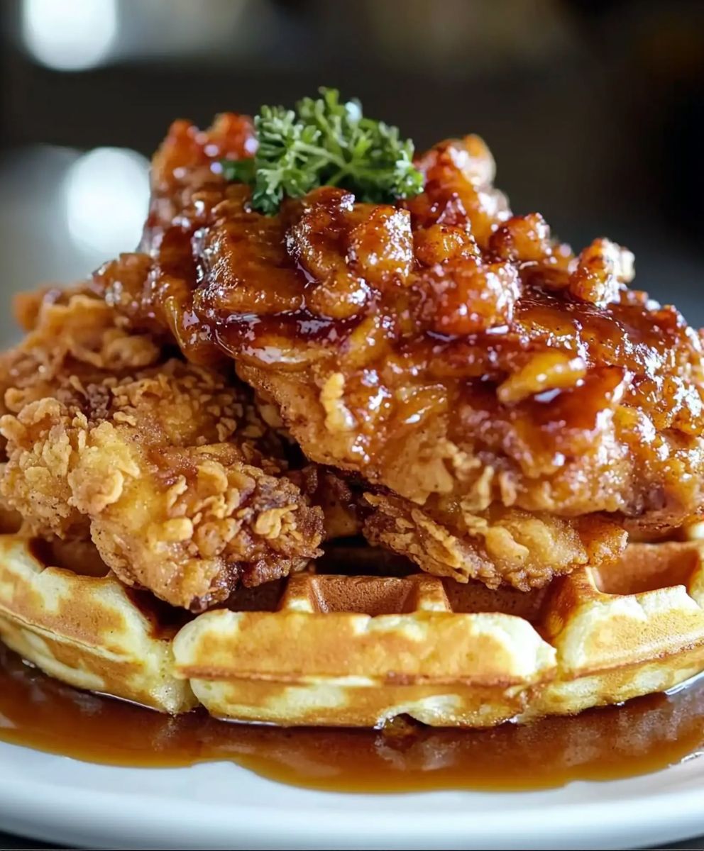 Southern Fried Chicken Waffles