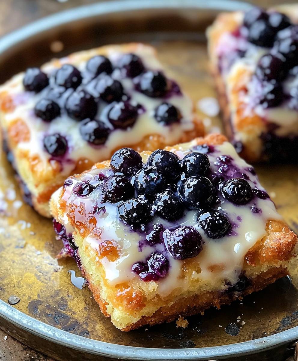 Blueberry Coffee Cake Danishes