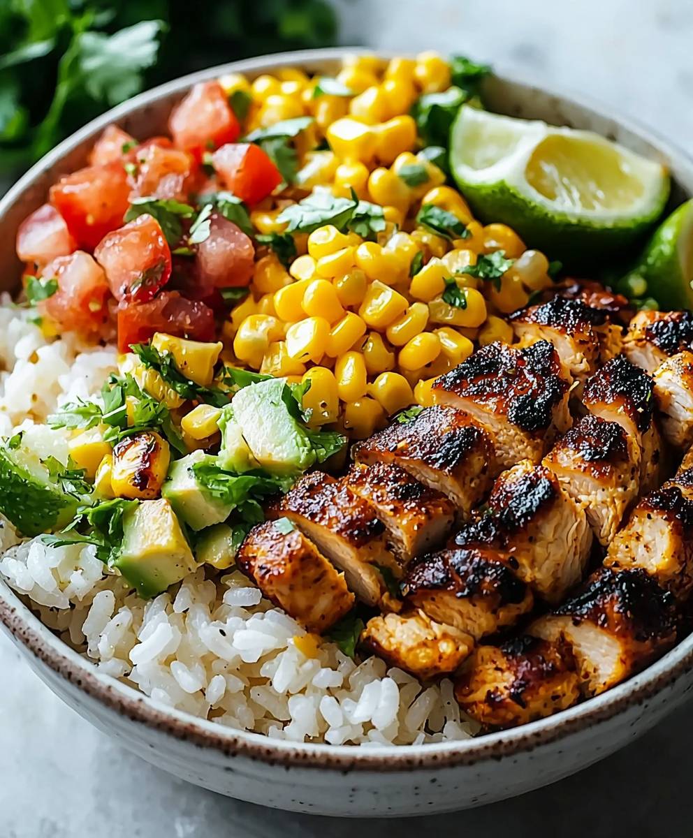Street Corn Chicken Bowl