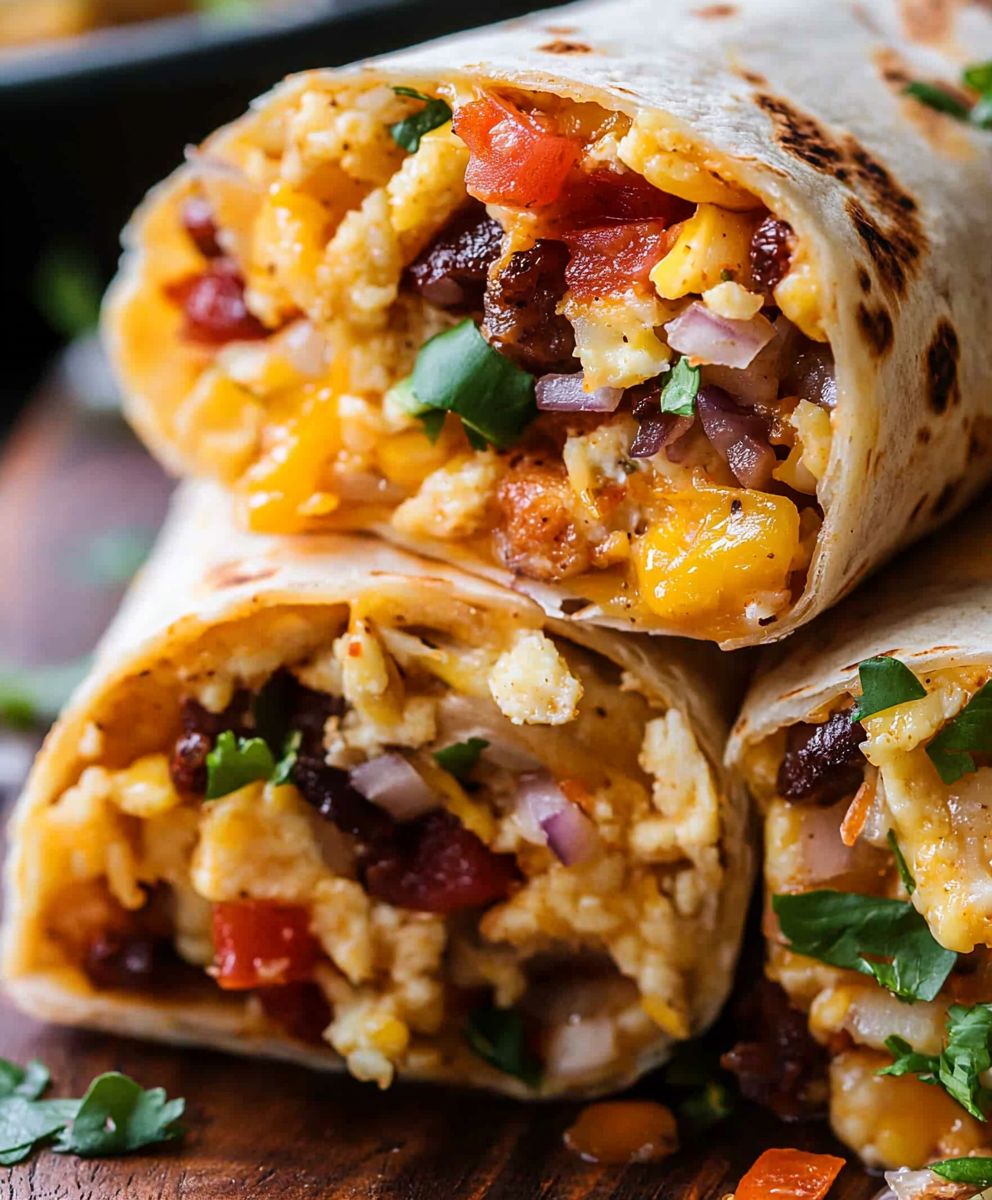 Breakfast Burrito Freezer Friendly
