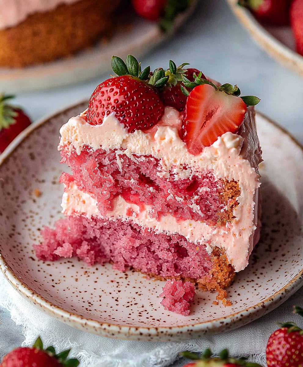 Vegan Strawberry Cake