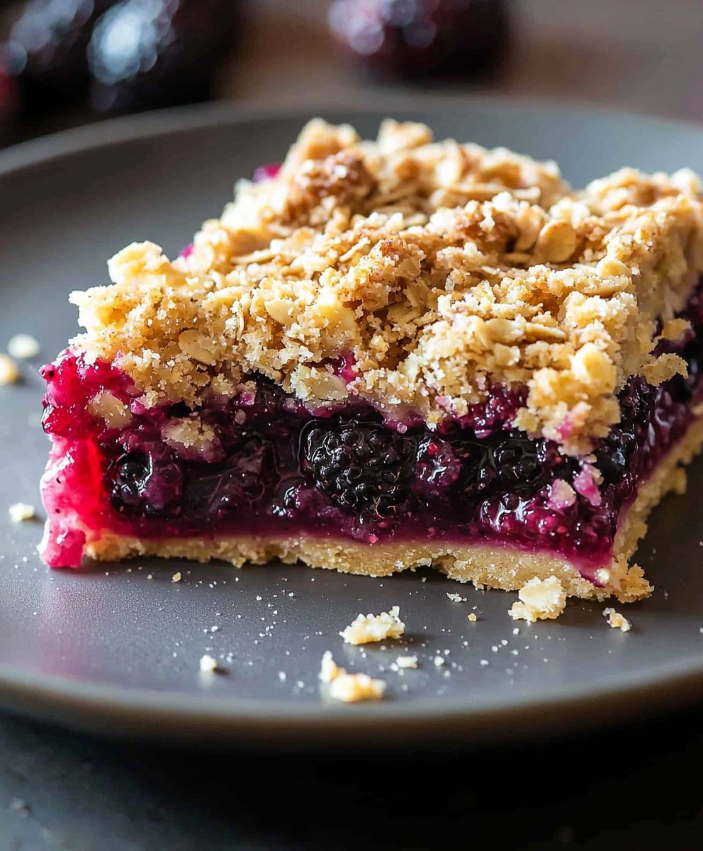 Almond Oat Blackberry Pie