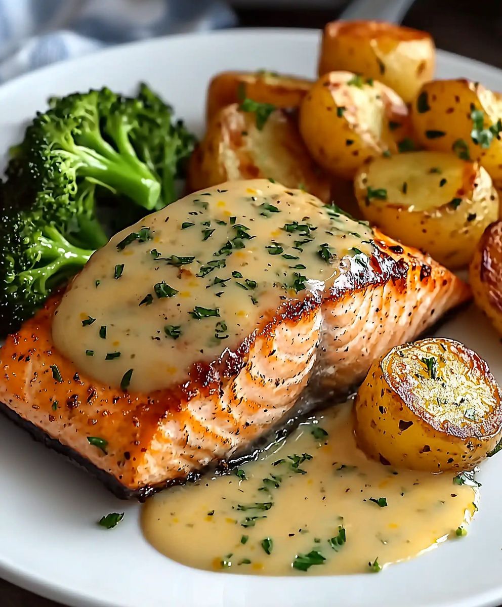 Lemon Butter Salmon Dinner
