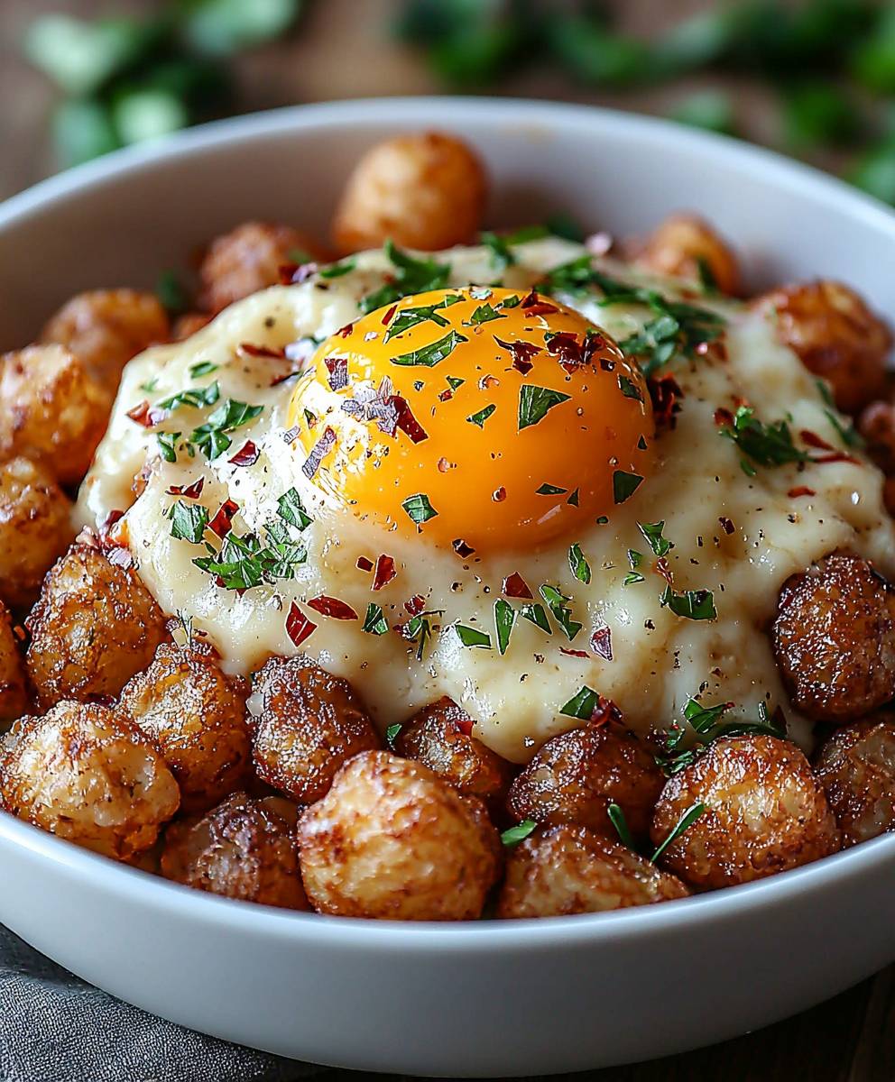 Tater Tot Breakfast Bowl