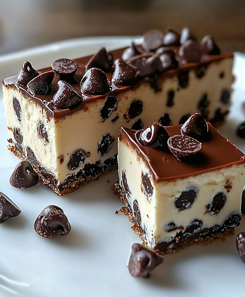 Chocolate Chip Cheesecake Bars