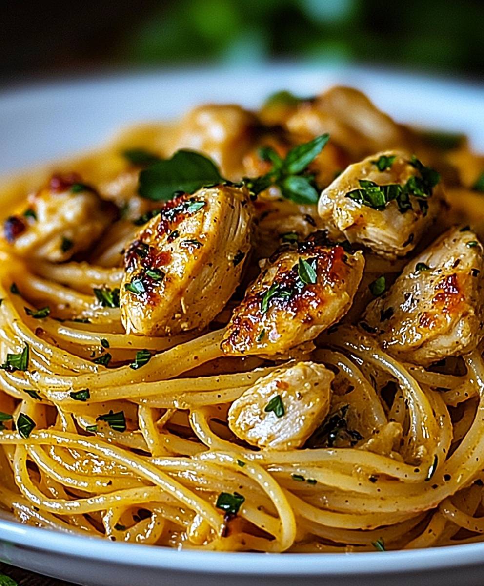 Monterey chicken spaghetti