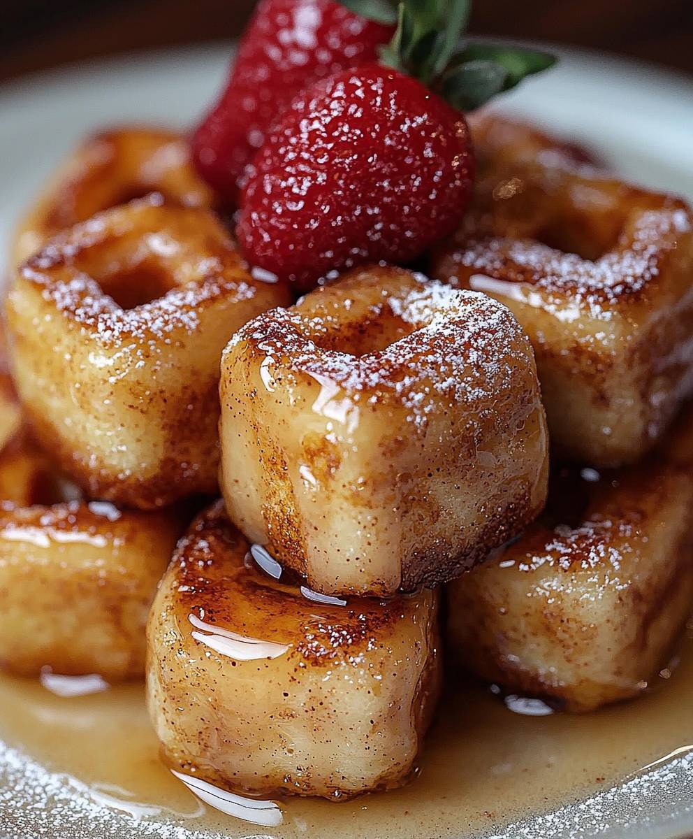 Cinnamon Roll French Toast Bites