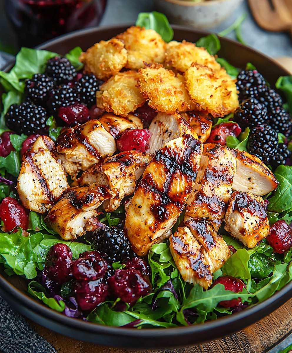 Blackberry Balsamic Chicken Salad