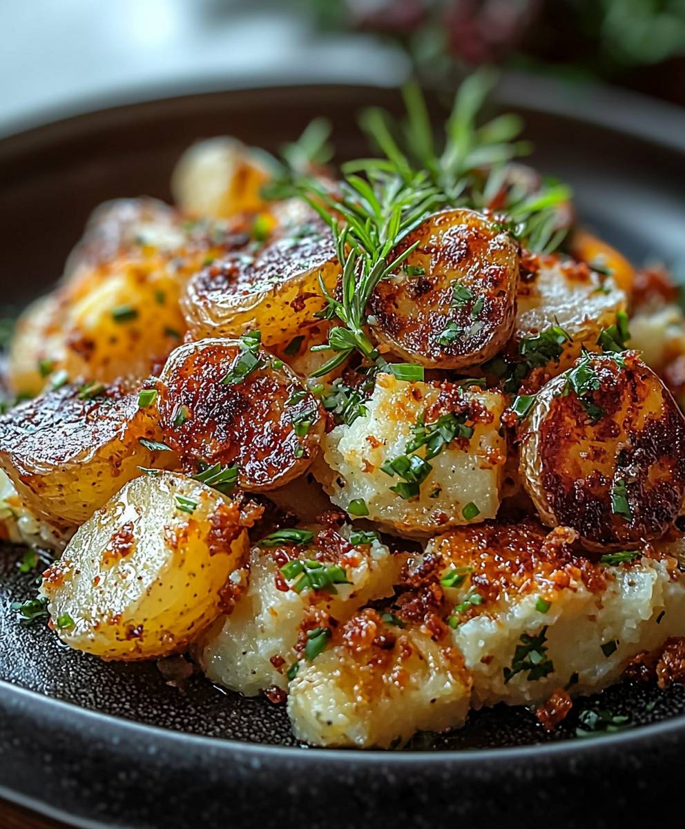 Smashed potato salad
