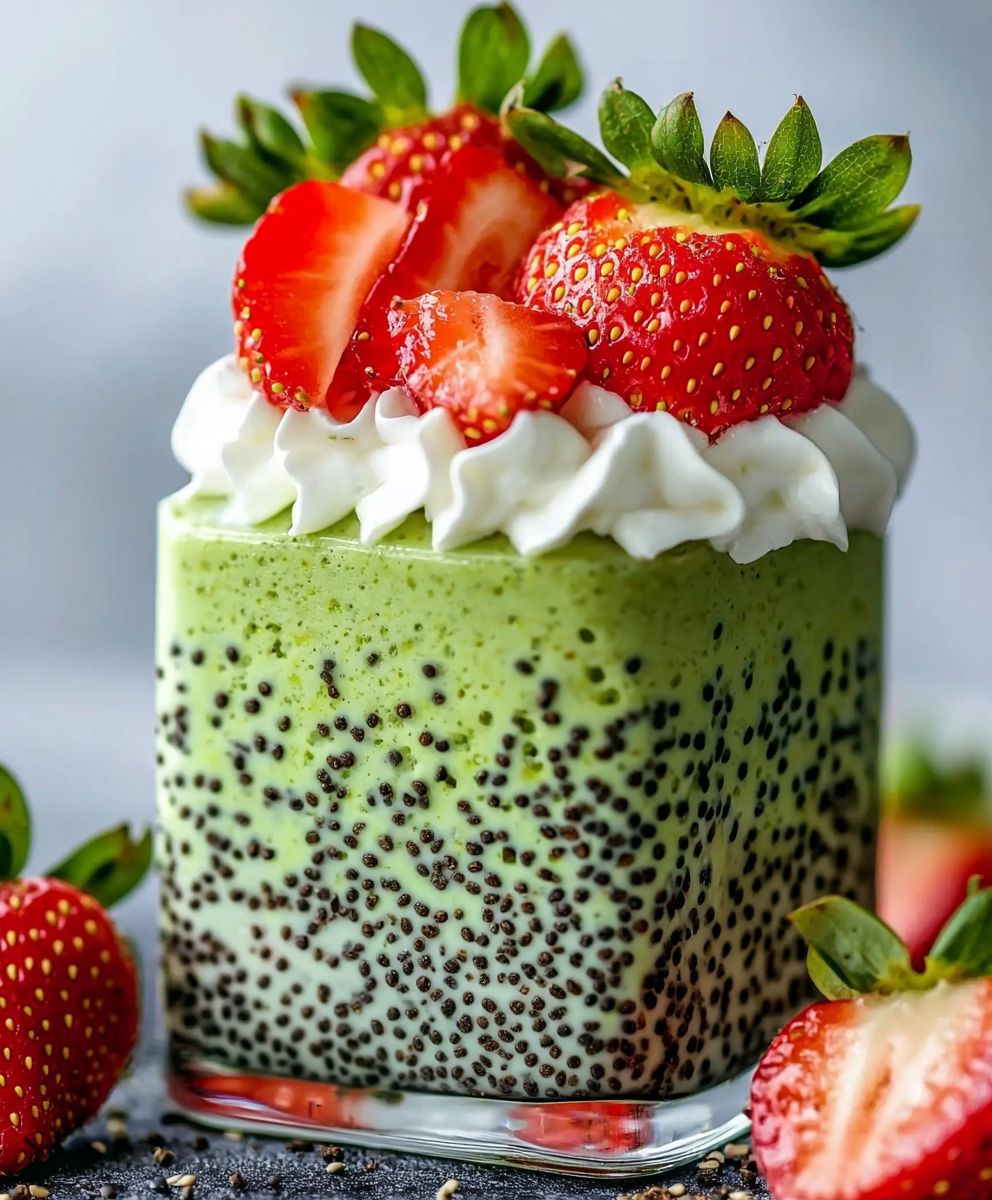 Strawberry Matcha Overnight Oats