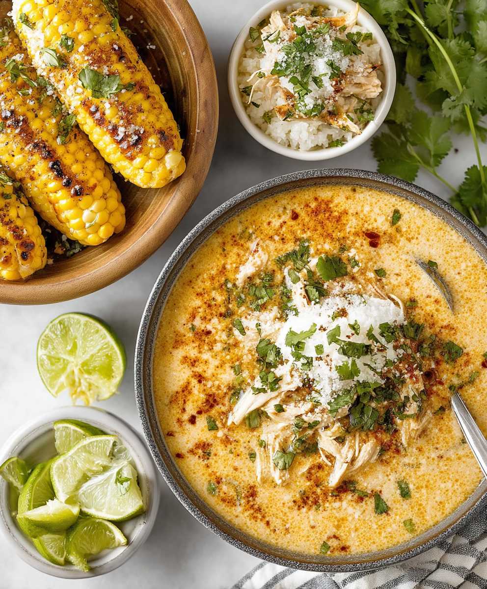 Mexican street corn soup