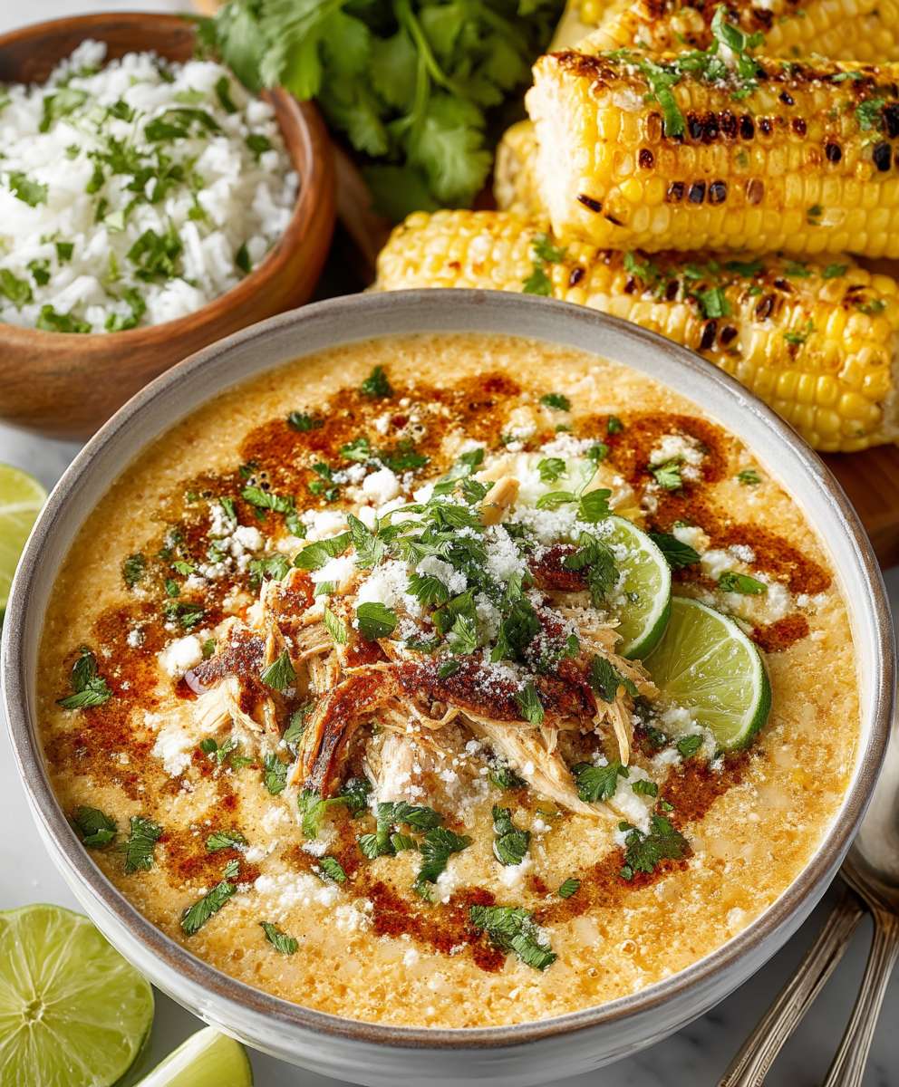 Mexican street corn soup