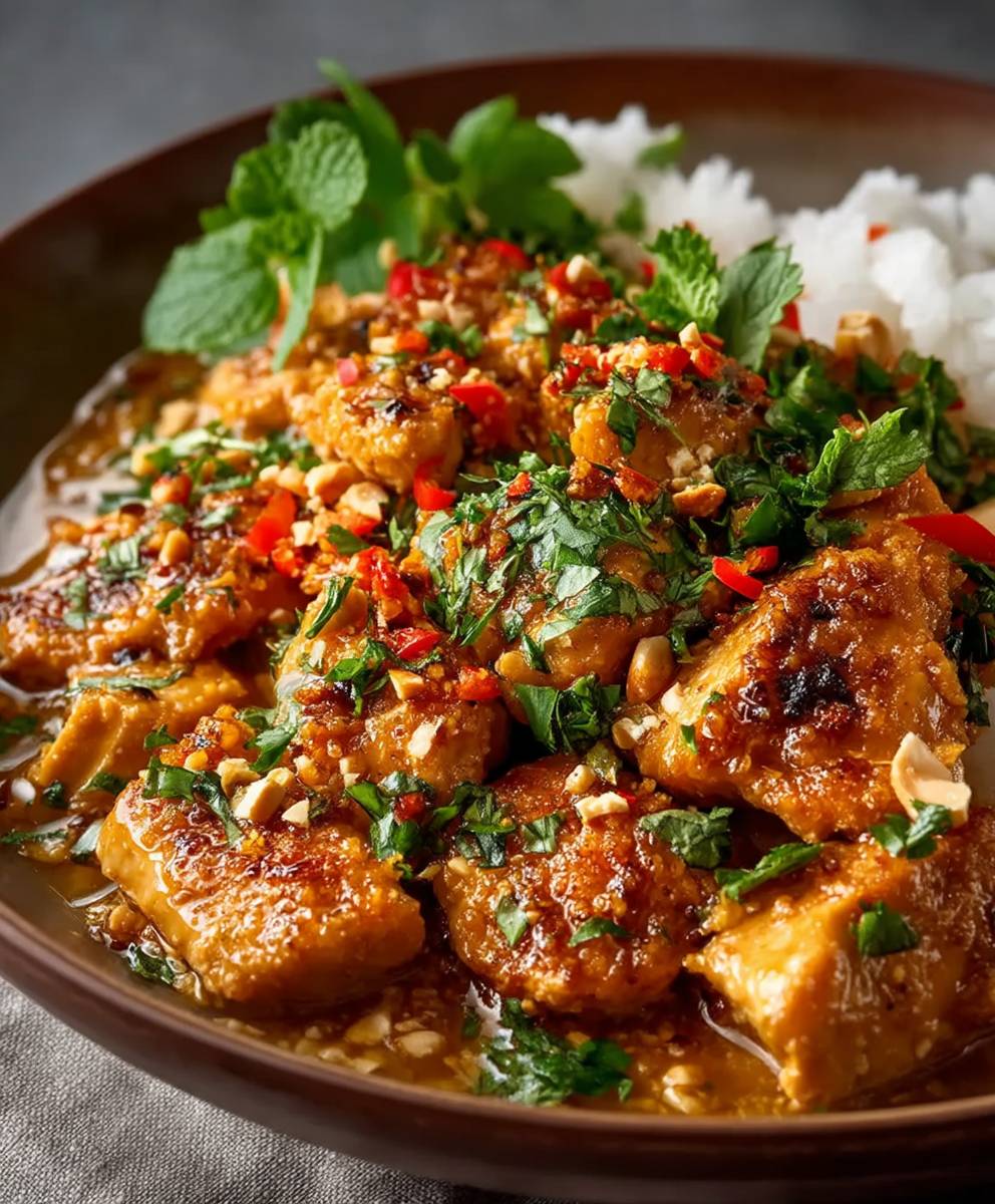 Peanut Chicken Slow Cooker