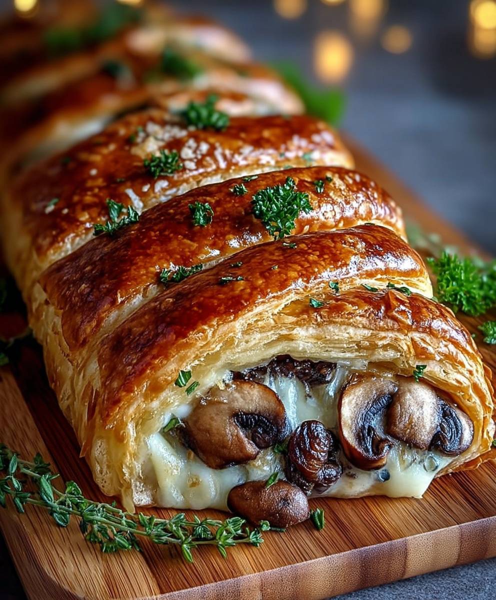 Mushroom Gruyere Puff Pastry
