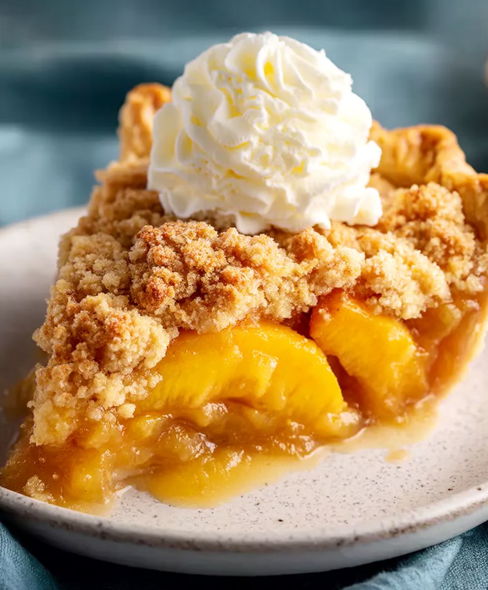 Peach Crumble Pie