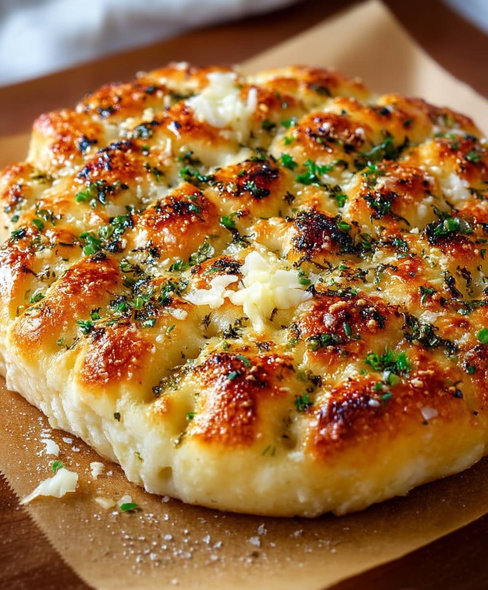 Garlic Parmesan Focaccia Bread