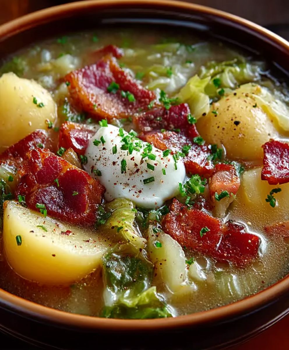 Bacon Cabbage Potato Soup