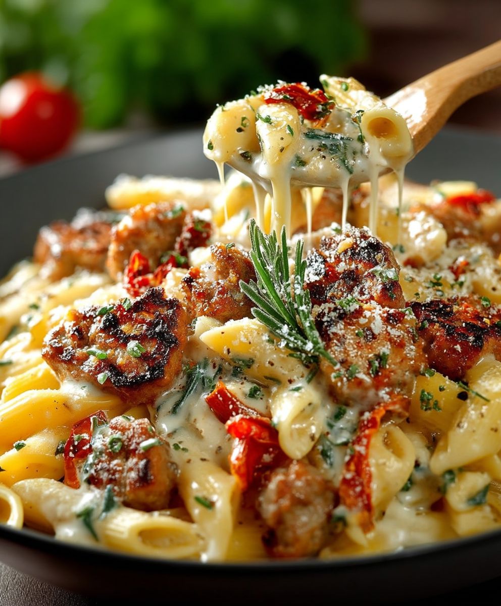 Tuscan Sausage Pasta