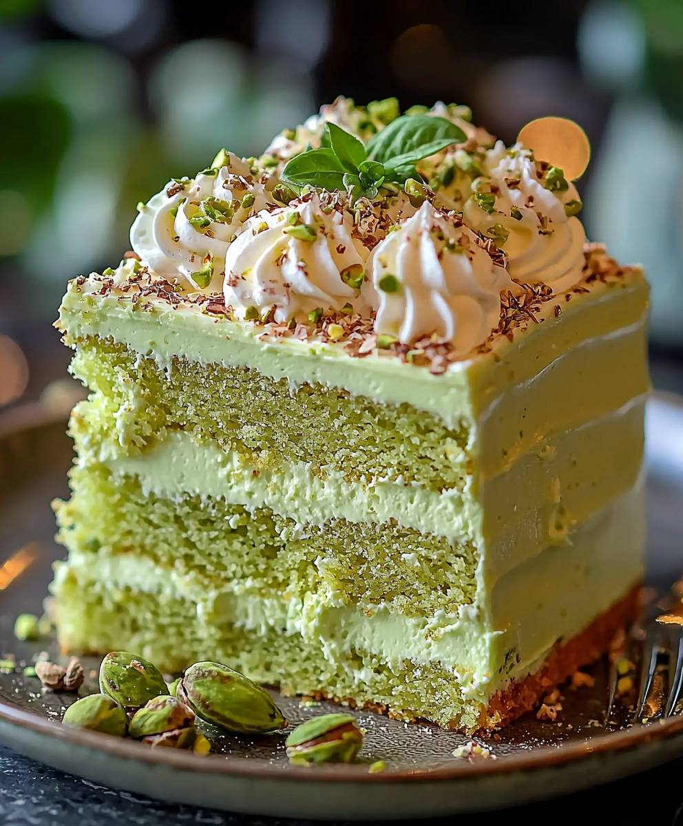 Creamy Pistachio Cake