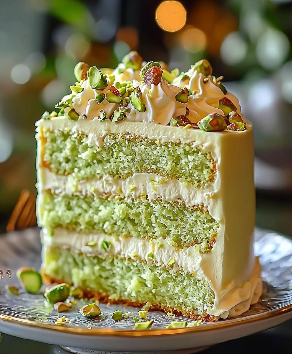 Creamy Pistachio Cake