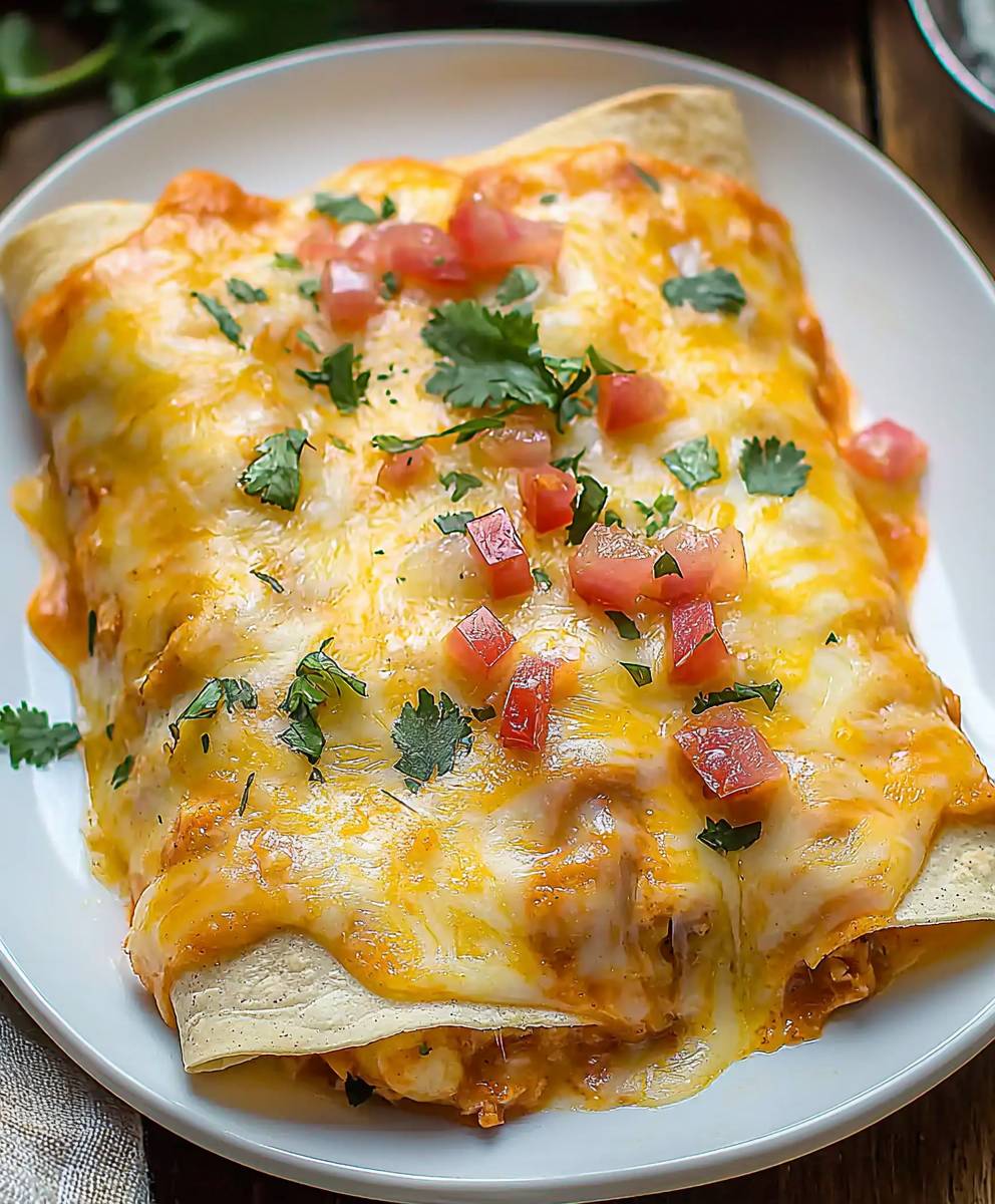Seafood enchiladas