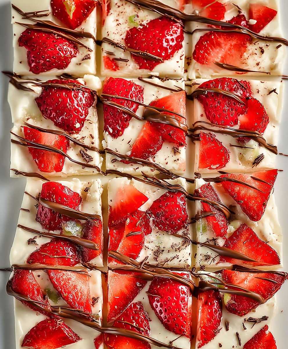 Strawberry Yogurt Bark