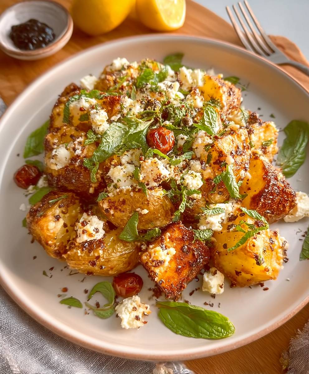 Baked Feta Potatoes