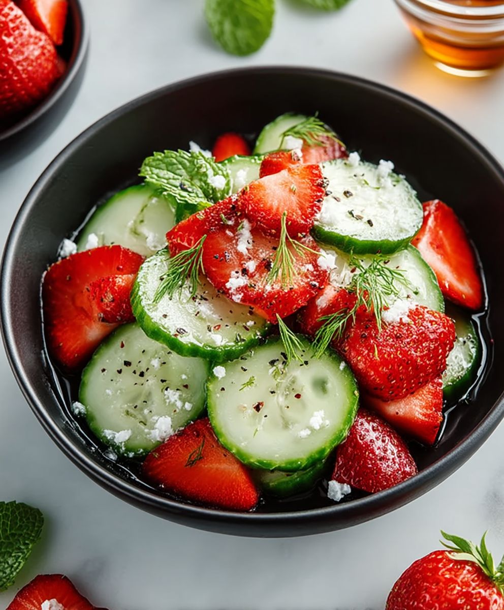 Cucumber Strawberry Salad