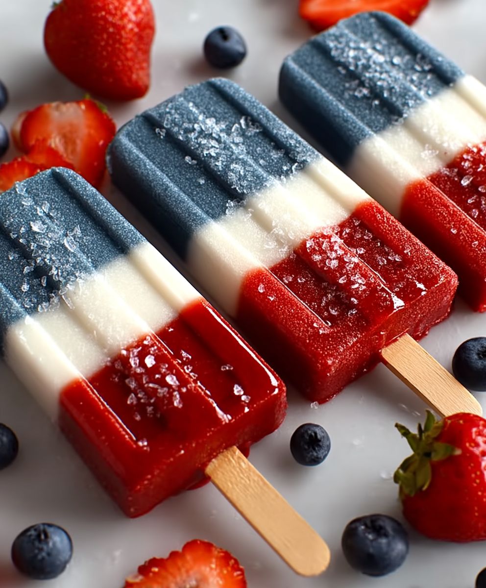 Red White Blue Popsicles