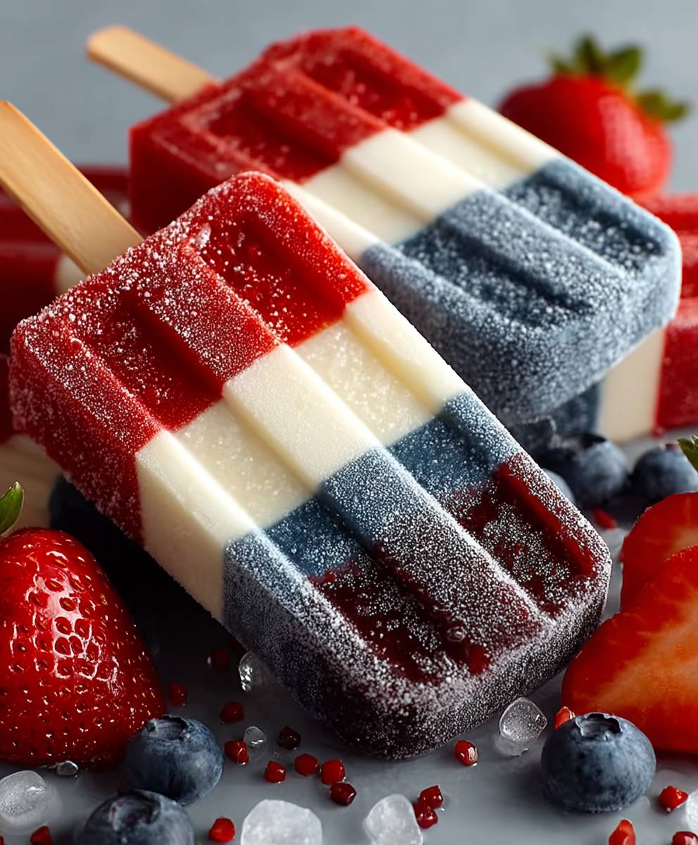 Red White Blue Popsicles