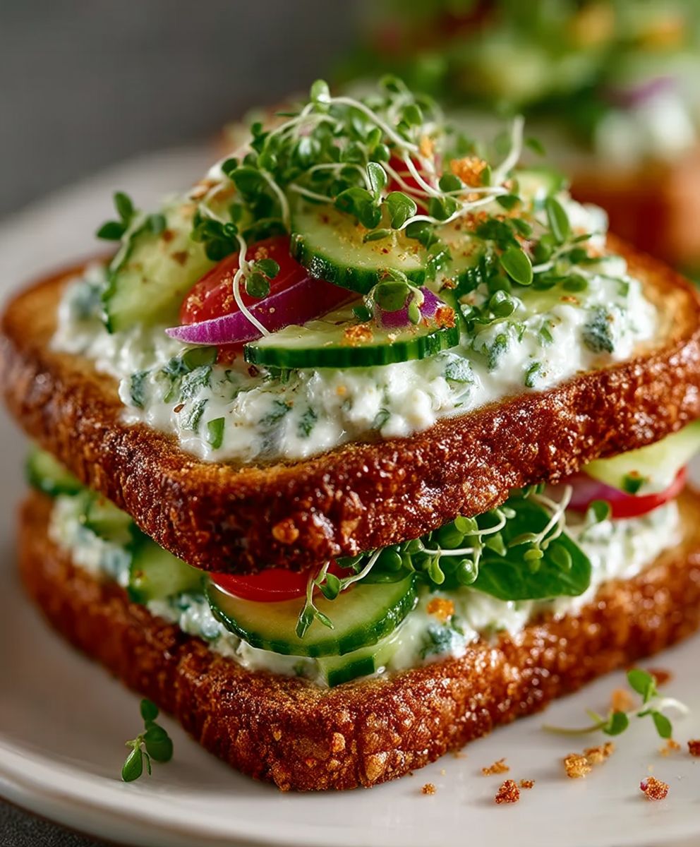 Cucumber Salad Sandwiches