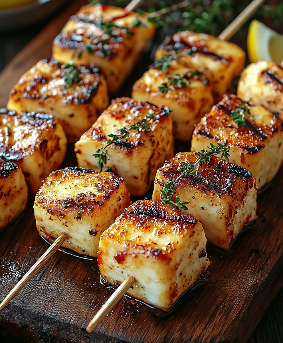 Grilled Halloumi Skewers