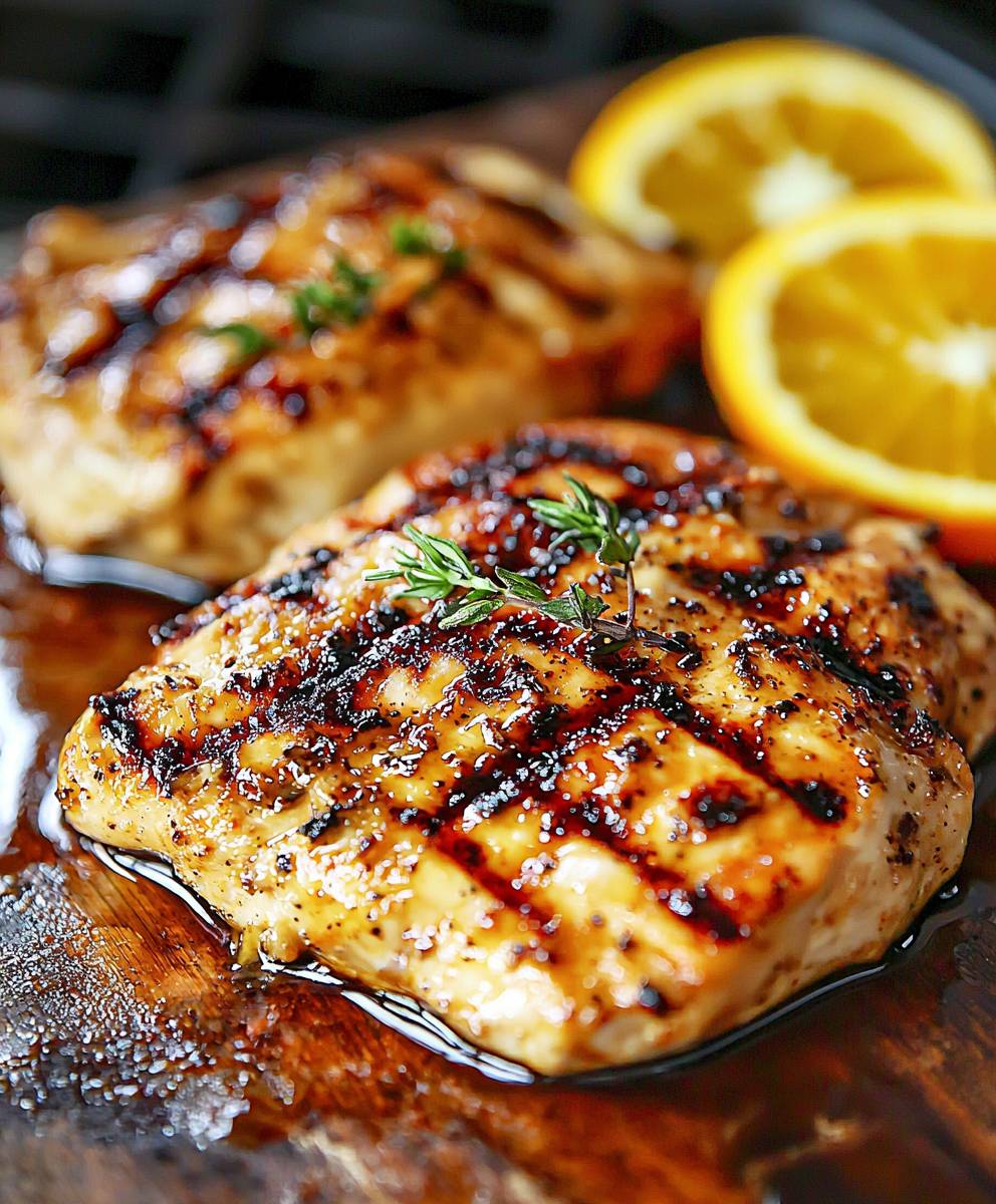 Orange Dijon Grilled Chicken