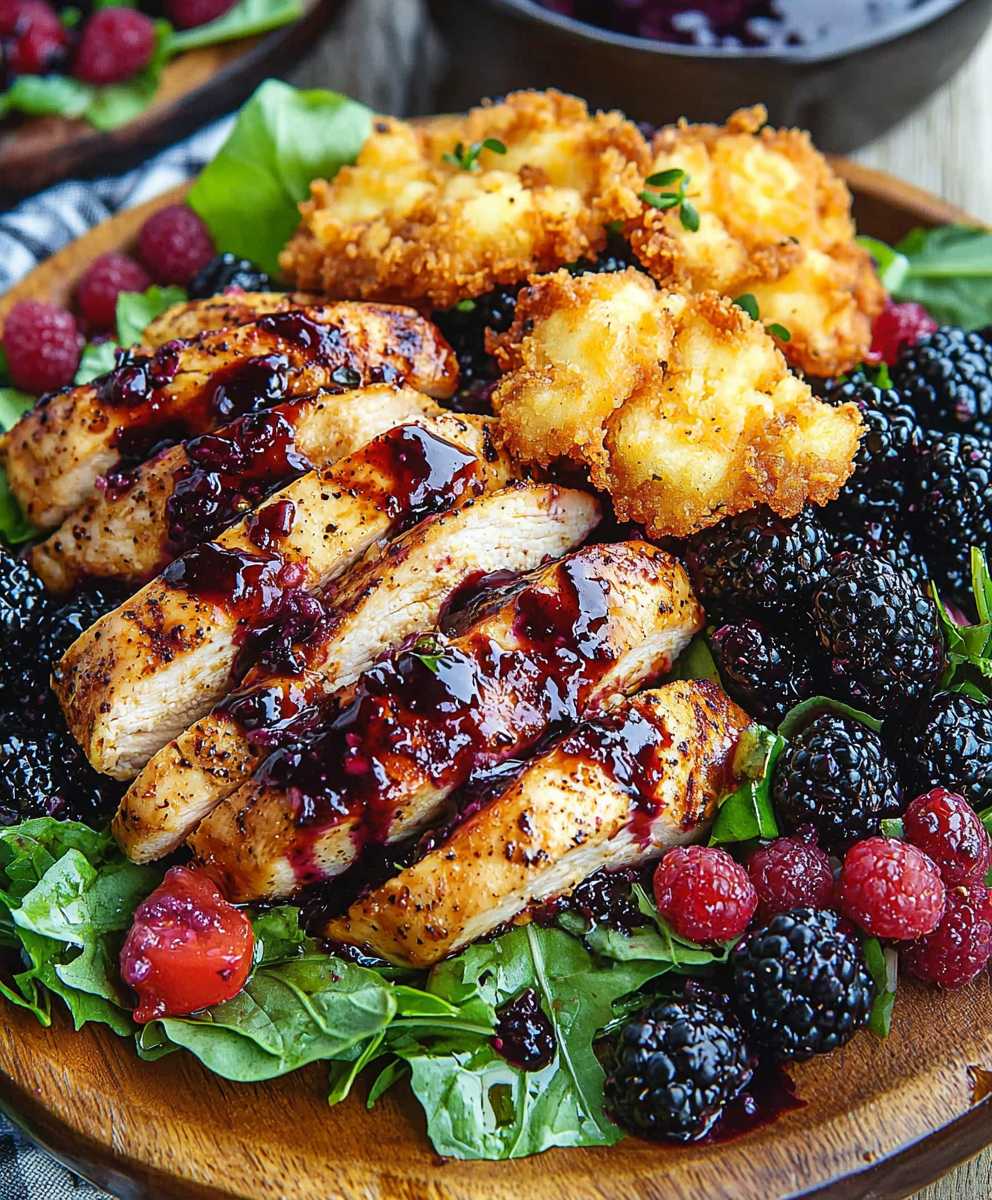 Blackberry Balsamic Chicken Salad