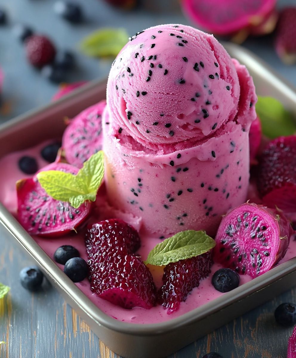 Dragon Fruit Ice Cream