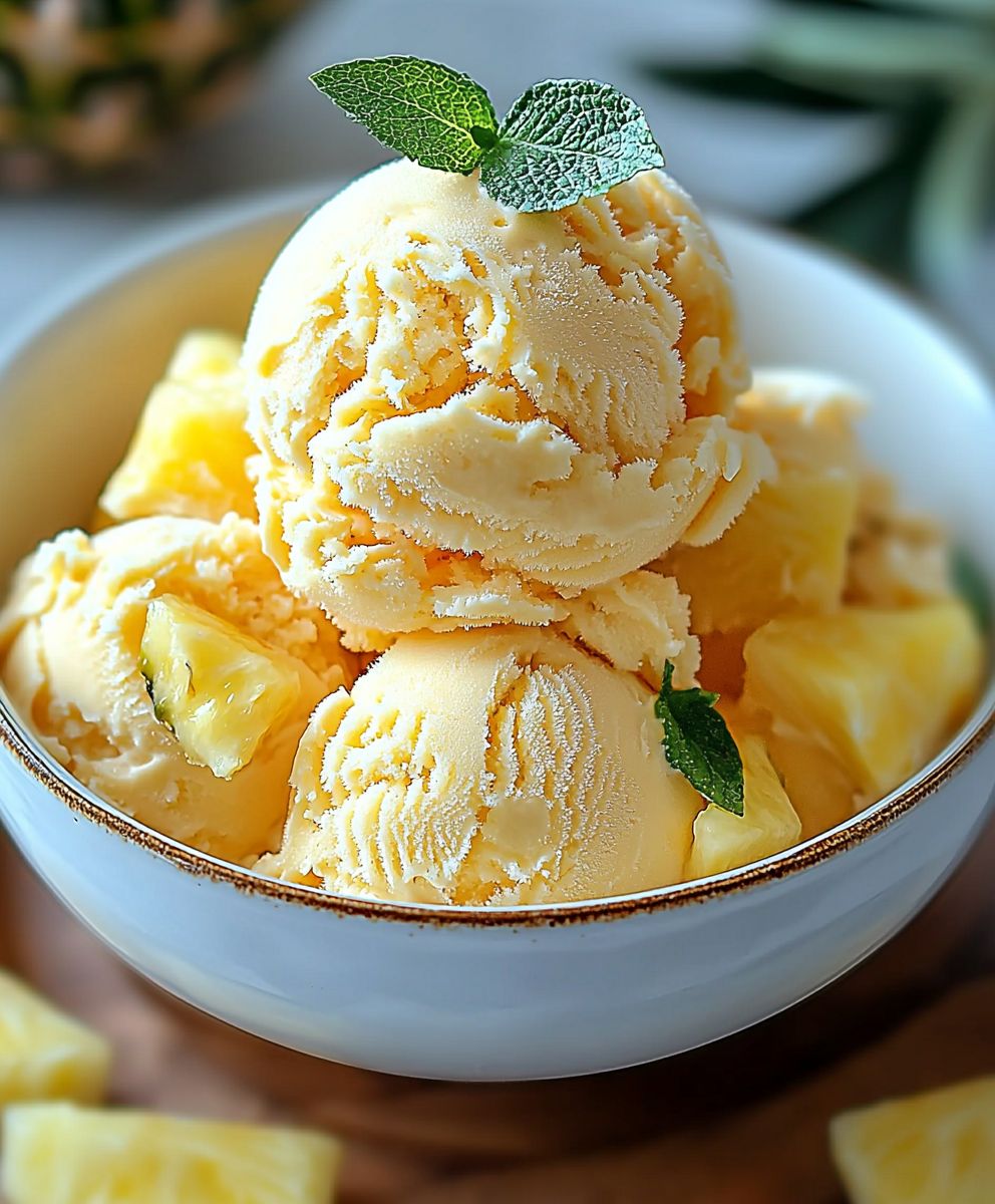 Mango Strawberry Sorbet