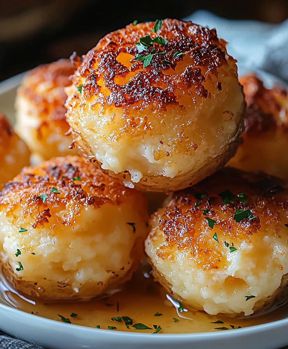 Mashed potato cheese puffs