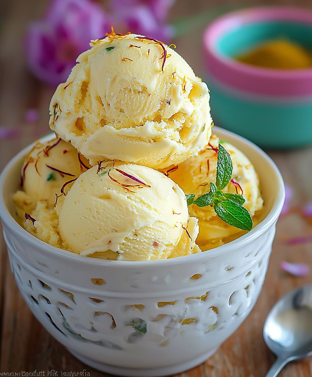 Saffron Ice Cream