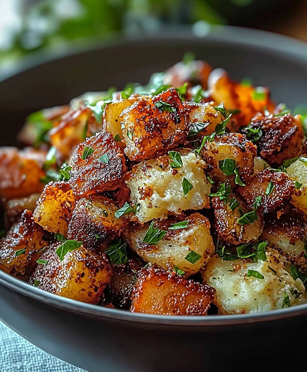 Smashed potato salad